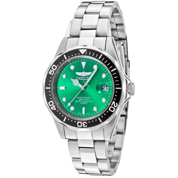 Invicta Pro Diver Date Luminous Green Dial 10667