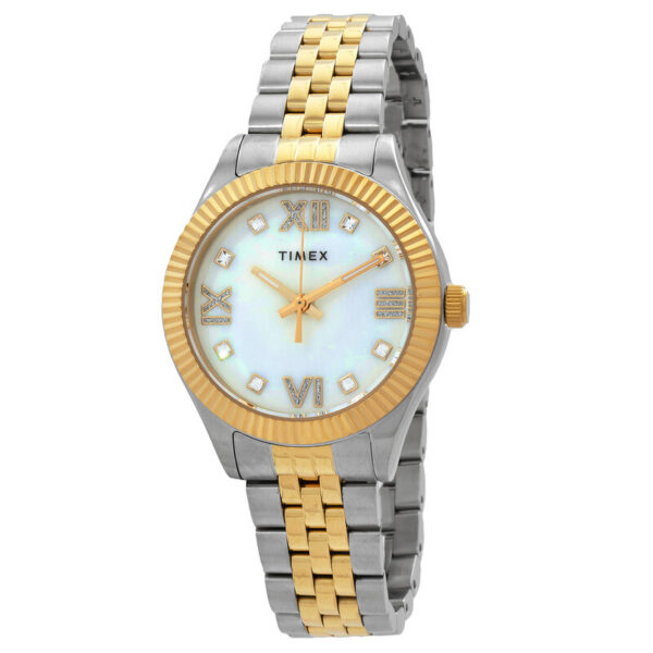 Timex Legacy Quartz Crystal Mother of Pearl Dial TW2V45600